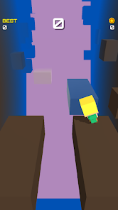 Runner avoiding blocks and platforms